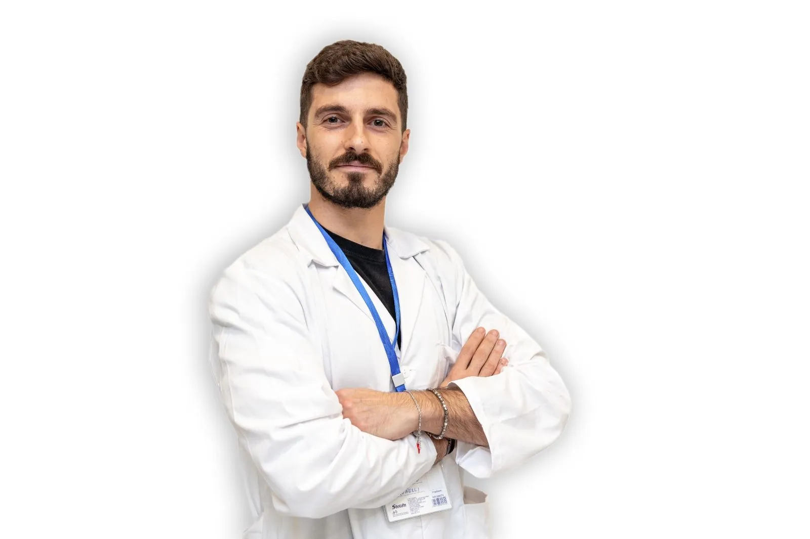 Membro dello staff in camice da laboratorio 2