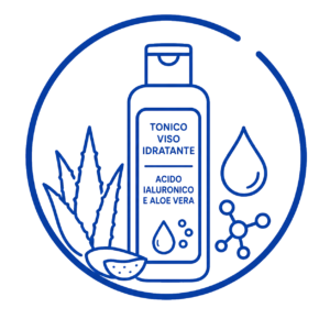 Tonico viso idratante Acido Ialuronico e Aloe vera